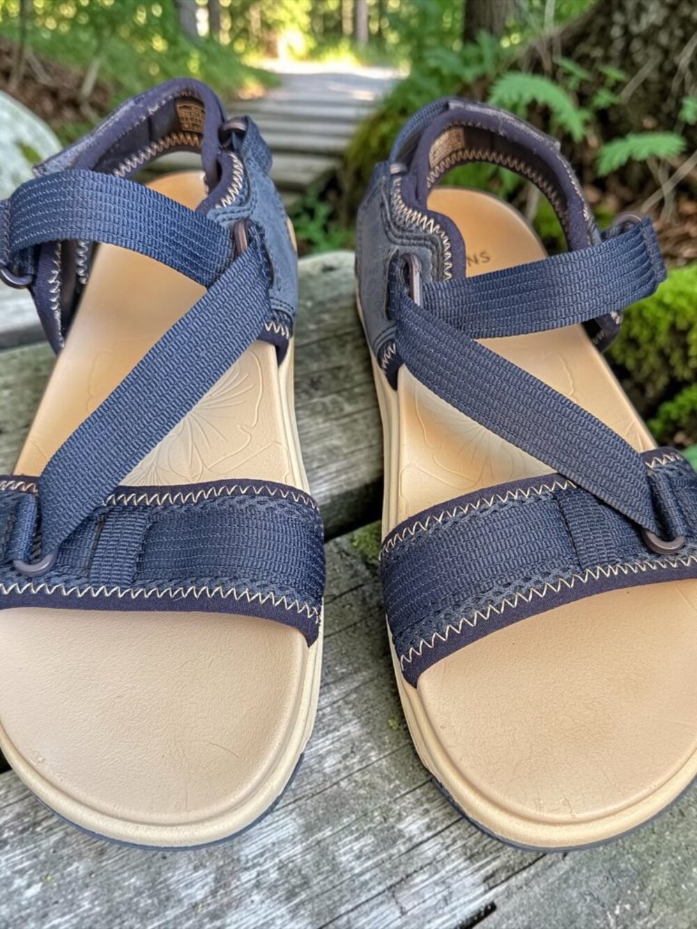 Earth Origins "Vivvy" Adjustable Comfort Blue "Bleu Marine" Sport Sandal Sz 7